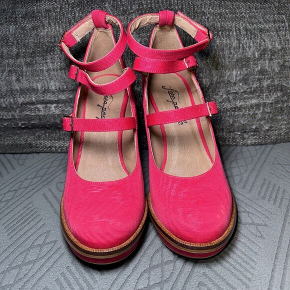 Stylish Pink Women's Platform Heels - Picture 2 of 7